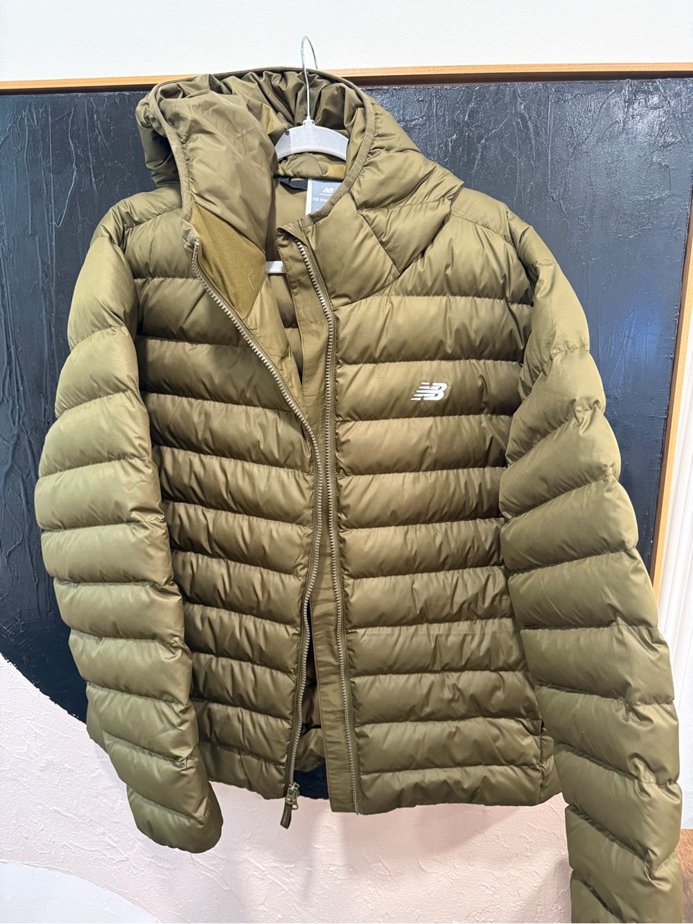 New Balance Olive Green Puffer Jacket